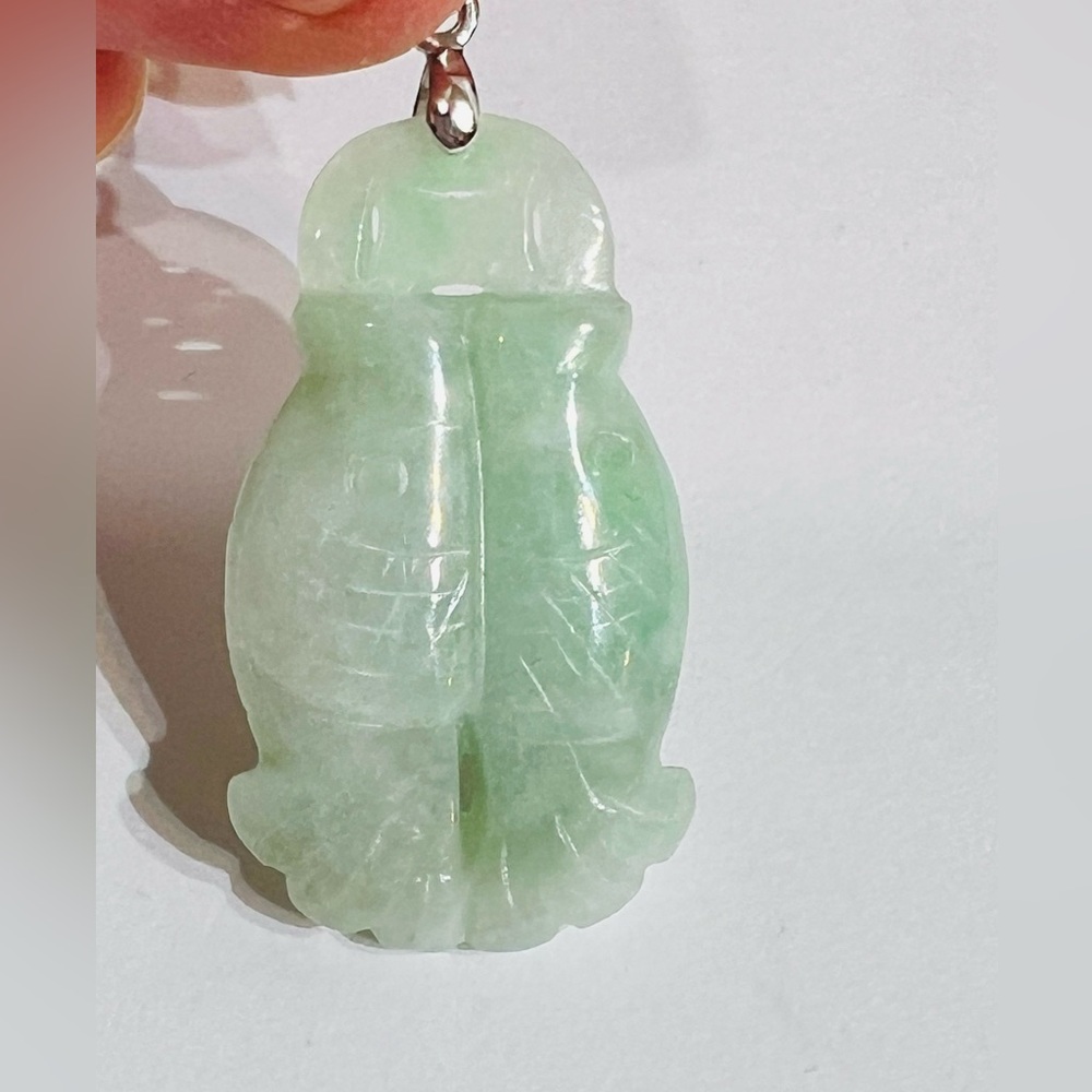 Vintage fish jade pendant